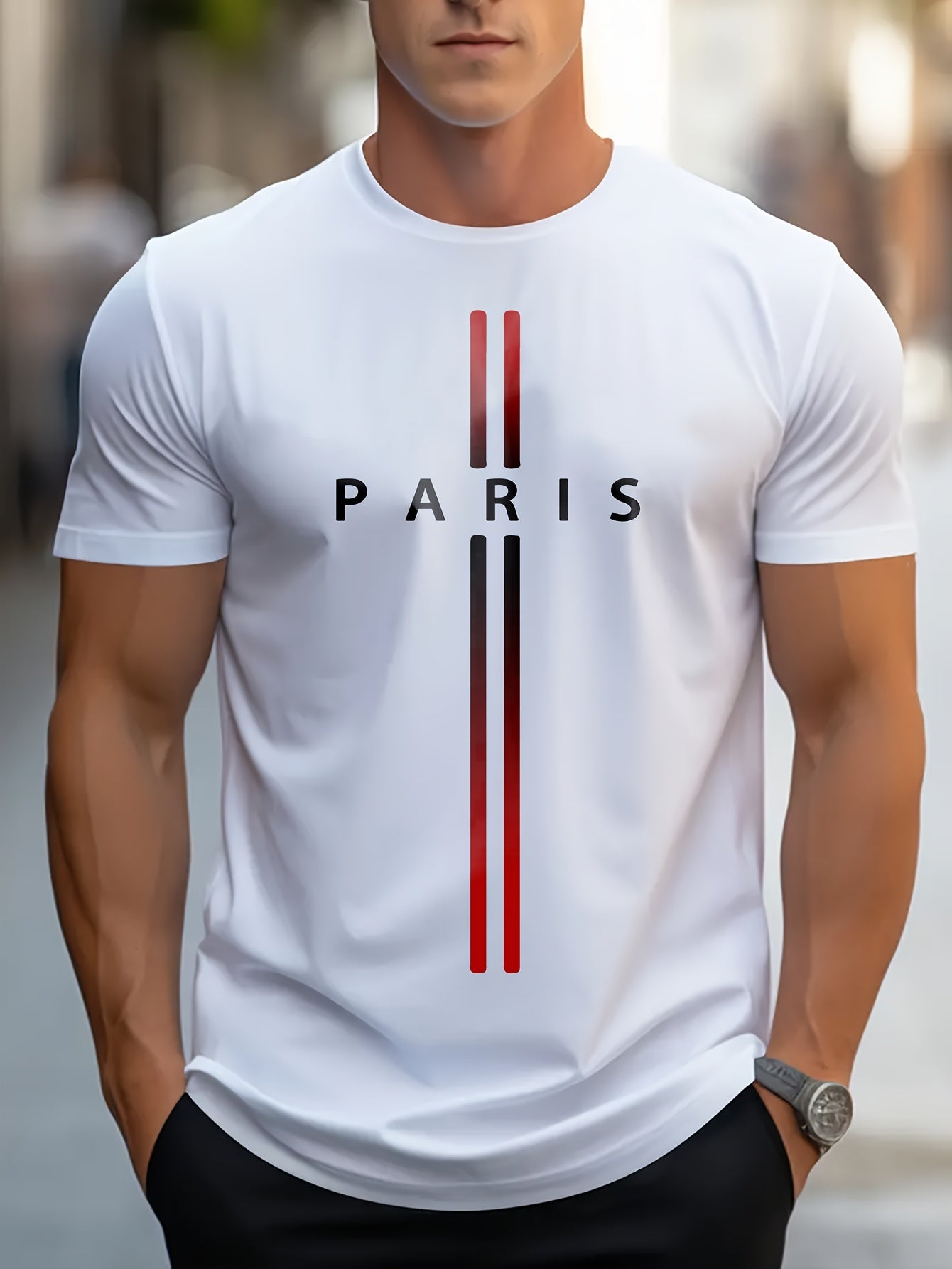 T-shirt Homme Paris Print