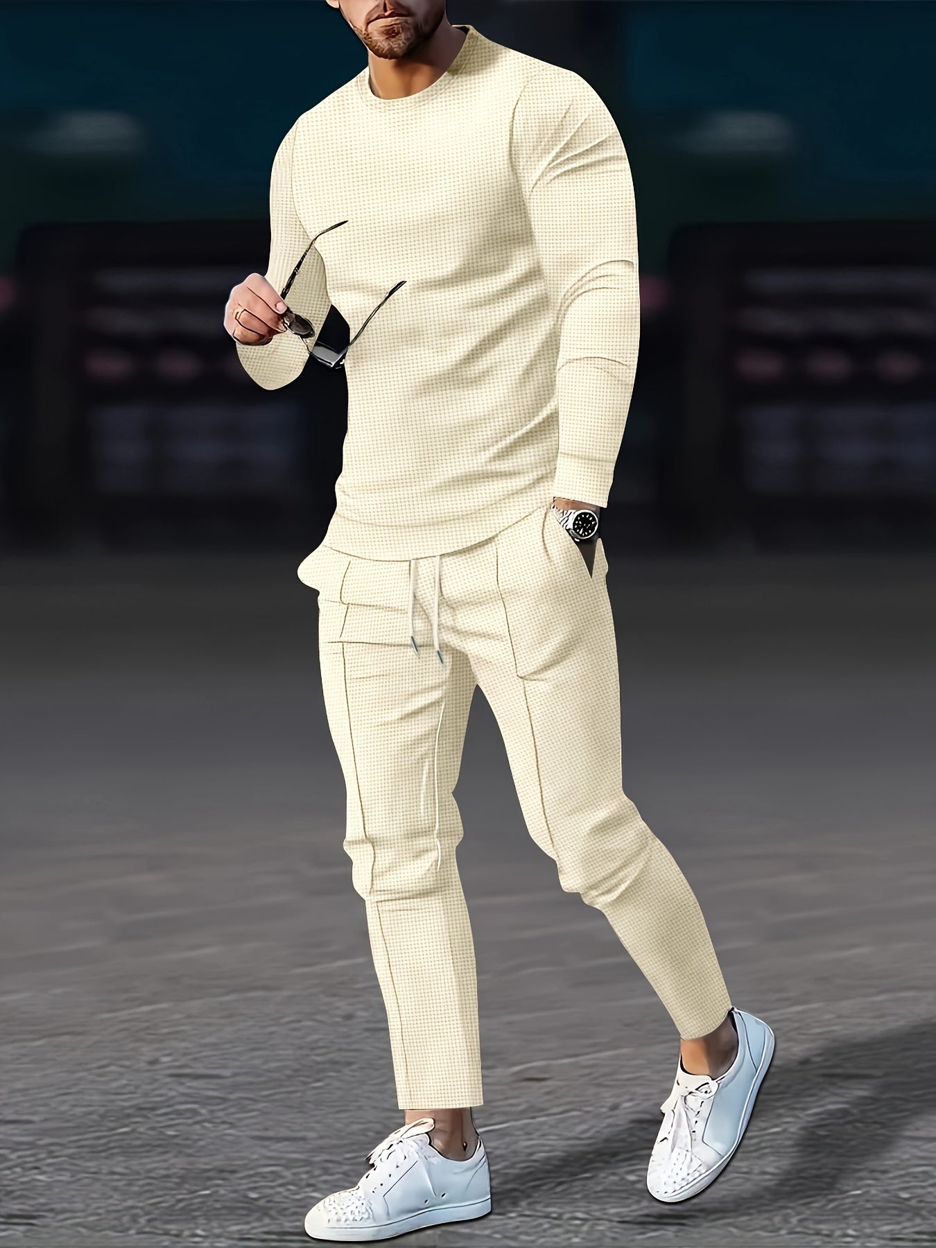 Ensemble Homme 2 Pièces Nid d’Abeill