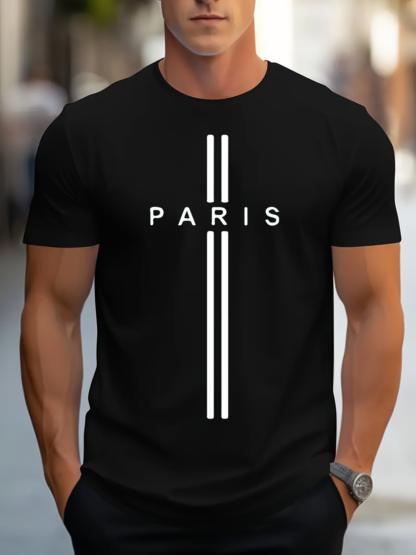 T-shirt Homme Paris Print