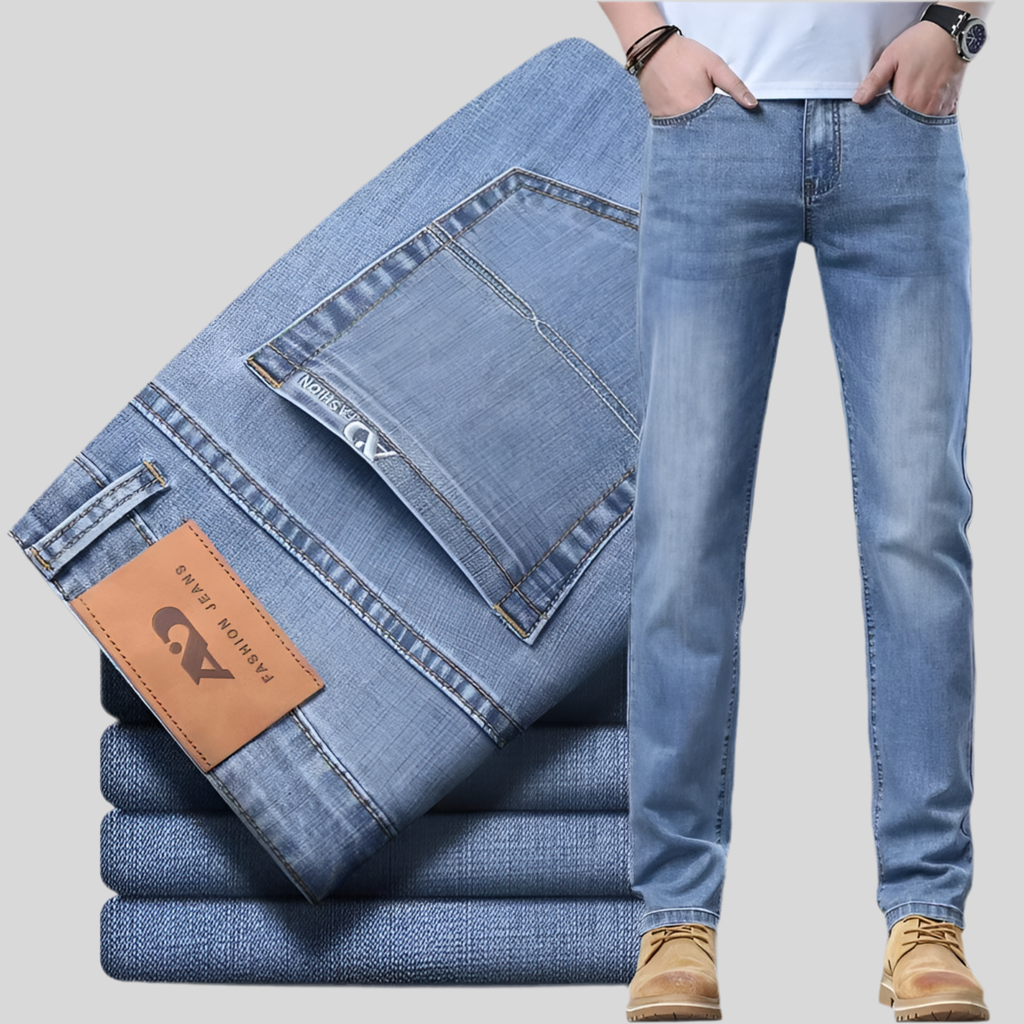 Jean en denim stretch slim de luxe pour homme