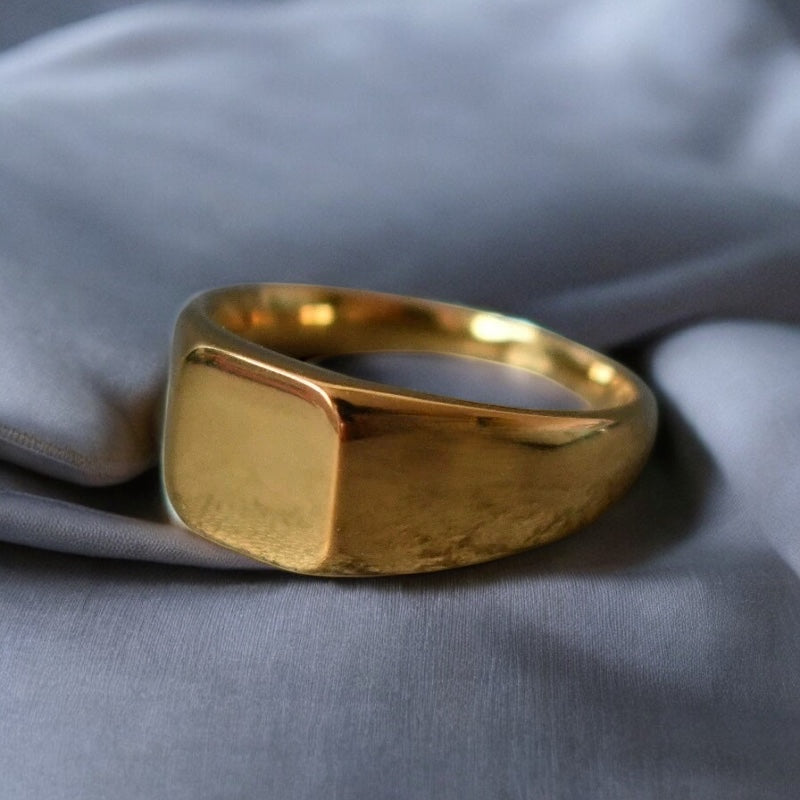 chevalière homme or vintage