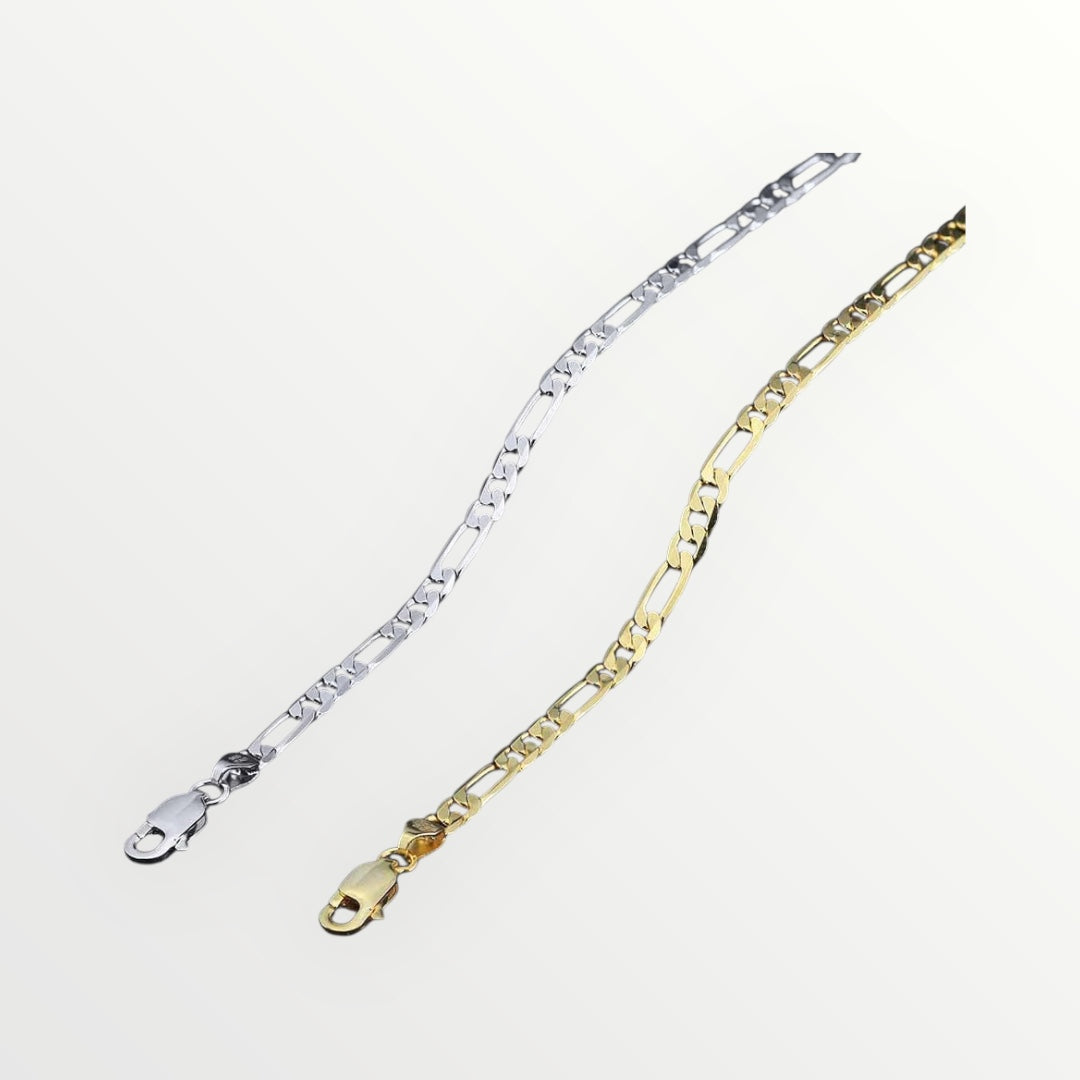 Bracelet Chaîne Diamanté Or Argent Unisexe