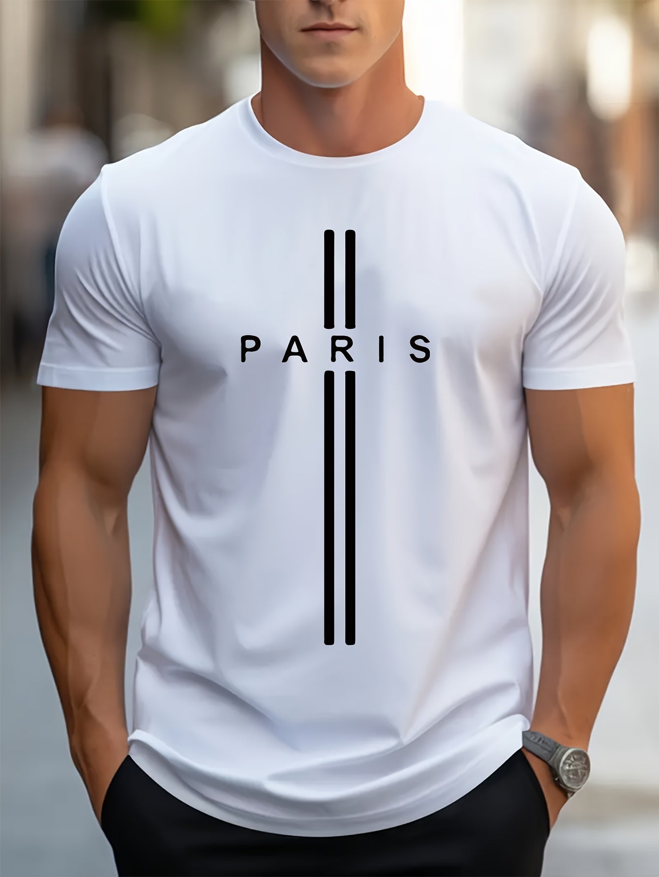 T-shirt Homme Paris Print